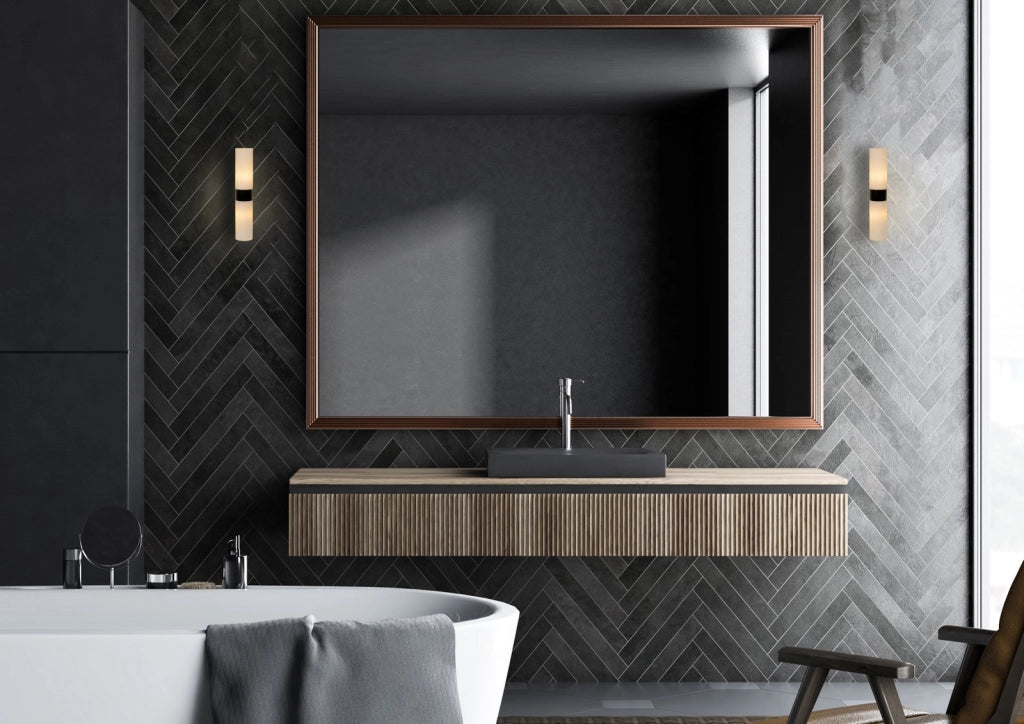 Applique Lucide Jesse 2xG9 33W IP44 bianco/nero vetro