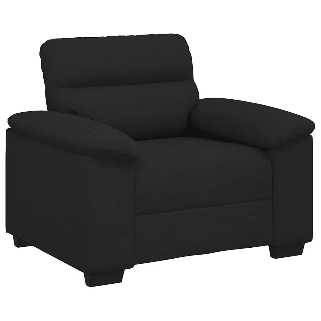 Poltrona Nera 100x81x84 cm in Tessuto 4105289