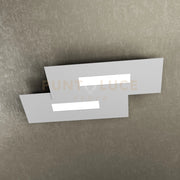 WALLY APPLIQUE-PLAFONIERA 2 LUCI(COMPOSTO DA 2 PZ. 1138-40-GR) 1138-M1-GR