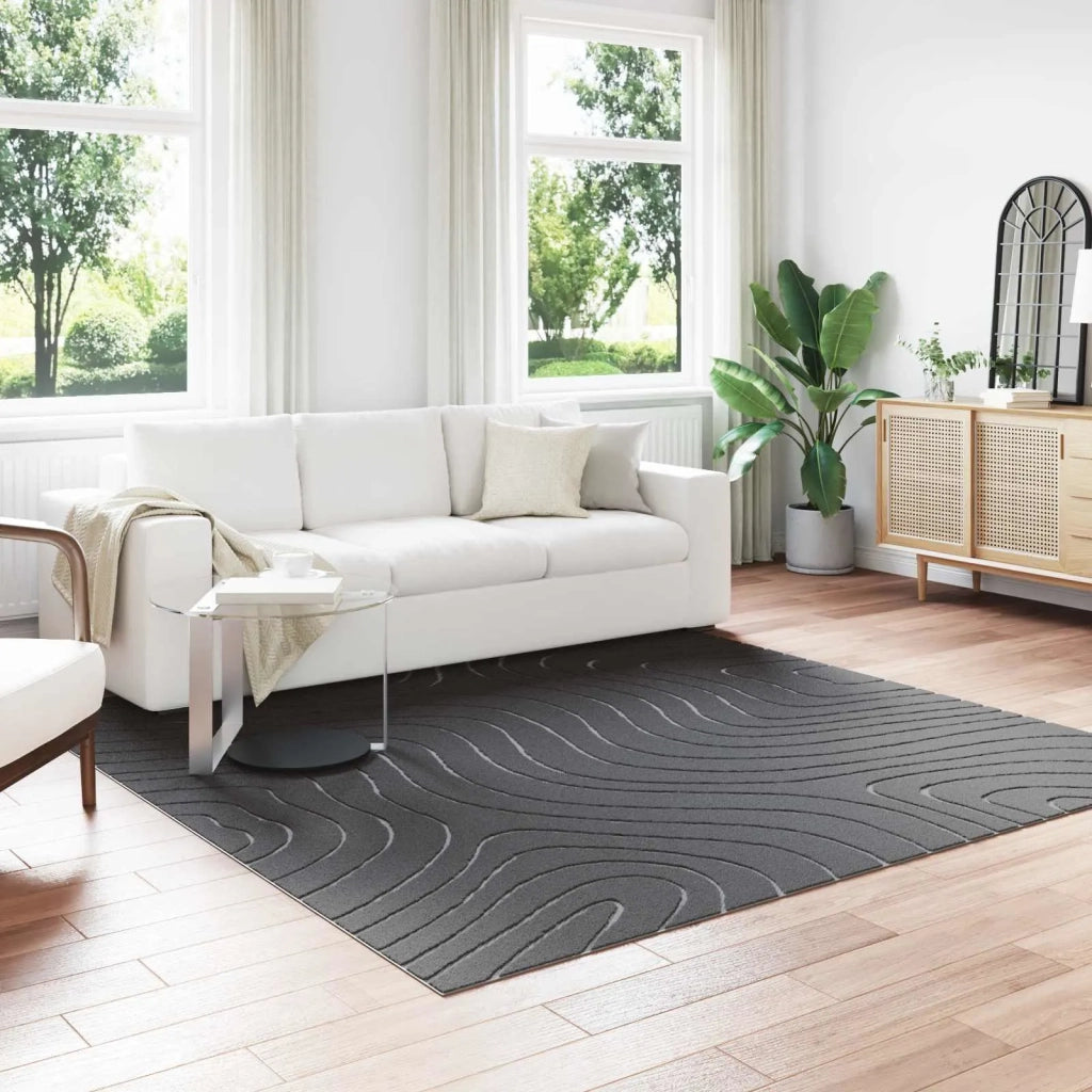 Tappeti per area PALMERAS Antracite 240 x 240 cm Poliestere