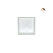 MATTONE IN VETROCAMERA ONDULATO cm 19 x 19 x 8 - trasparente