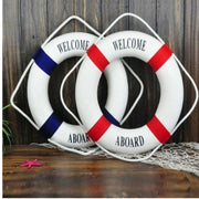 Trade Shop - Salvagente Welcome Aboard Decorativo Decorazione Marino Casa Arredament Moc -
