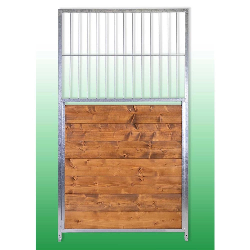 Pannello mezzo legno & mezzo rete per box per cani zincatura a caldo 1x1,80 metri