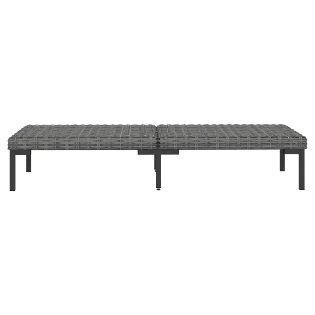 Divani da Giardino 8 pz con Cuscini in Polyrattan Grigio Scuro 3099865