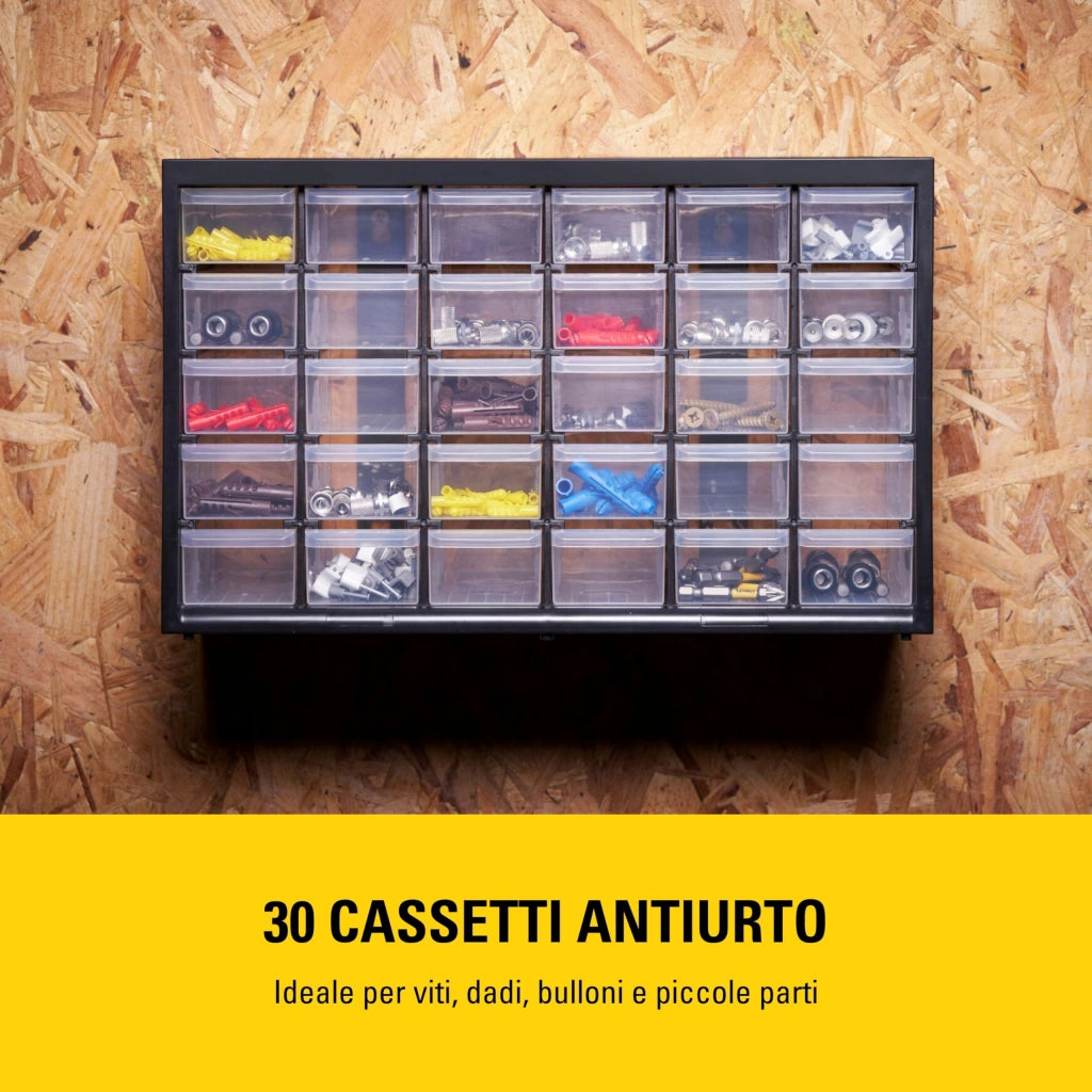 Cassettiera Porta Minuteria 30 Cassetti Stanley 36,5 x 15,3 x 22 cm