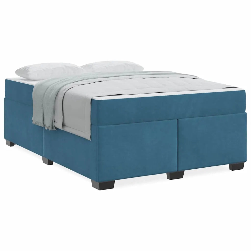 vidaXL Struttura del letto Blu scuro 160 x 200 cm Velluto