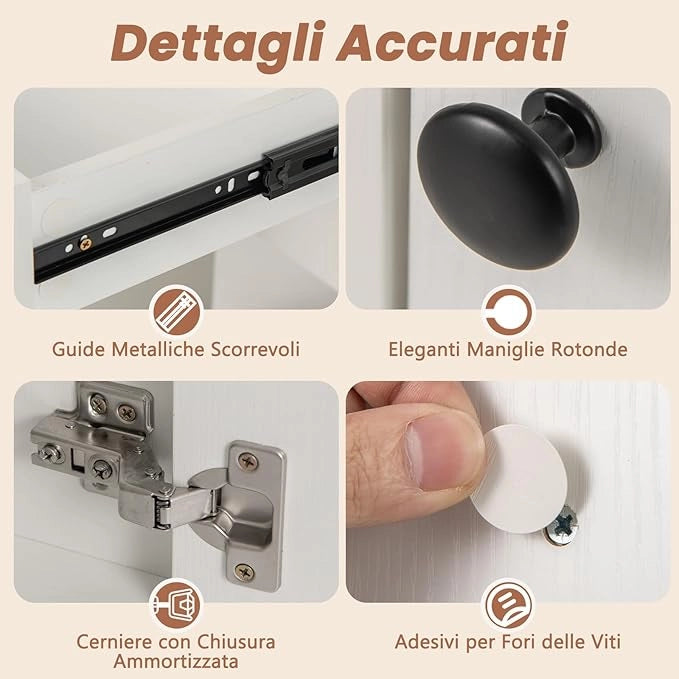 Set Tavolo da Toeletta con Luci, Set Tavolo e Sgabello con Stazione di Ricarica, Ripiano Regolabile, Luci a 3 Colori, Cassetto, Consolle Toeletta con Sgabello Portaoggetti, 90 x 40 x 135,5 cm