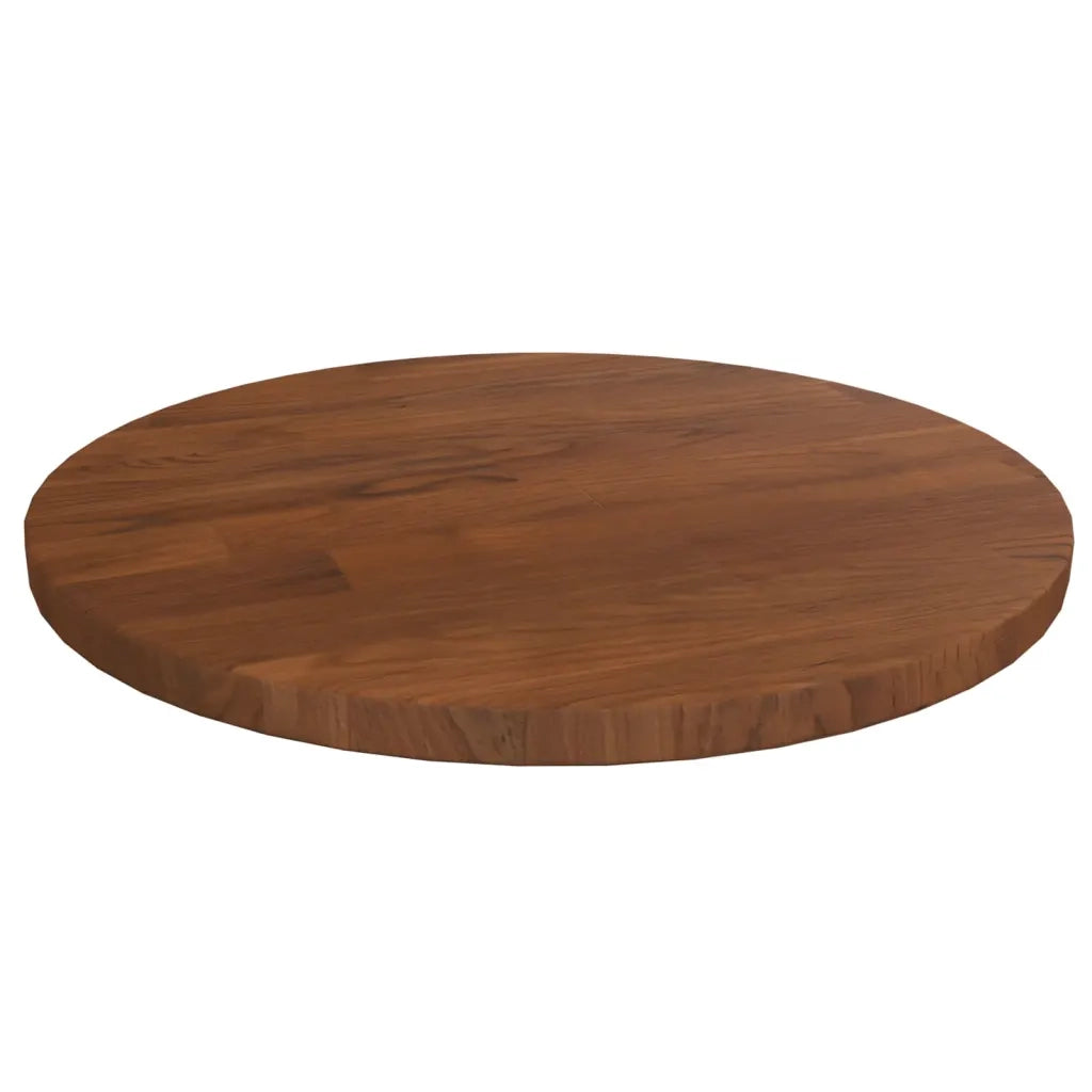 Piano Tavolo Rotondo Marrone Scuro Ã˜30x1,5 cm Rovere Trattato cod mxl 69002