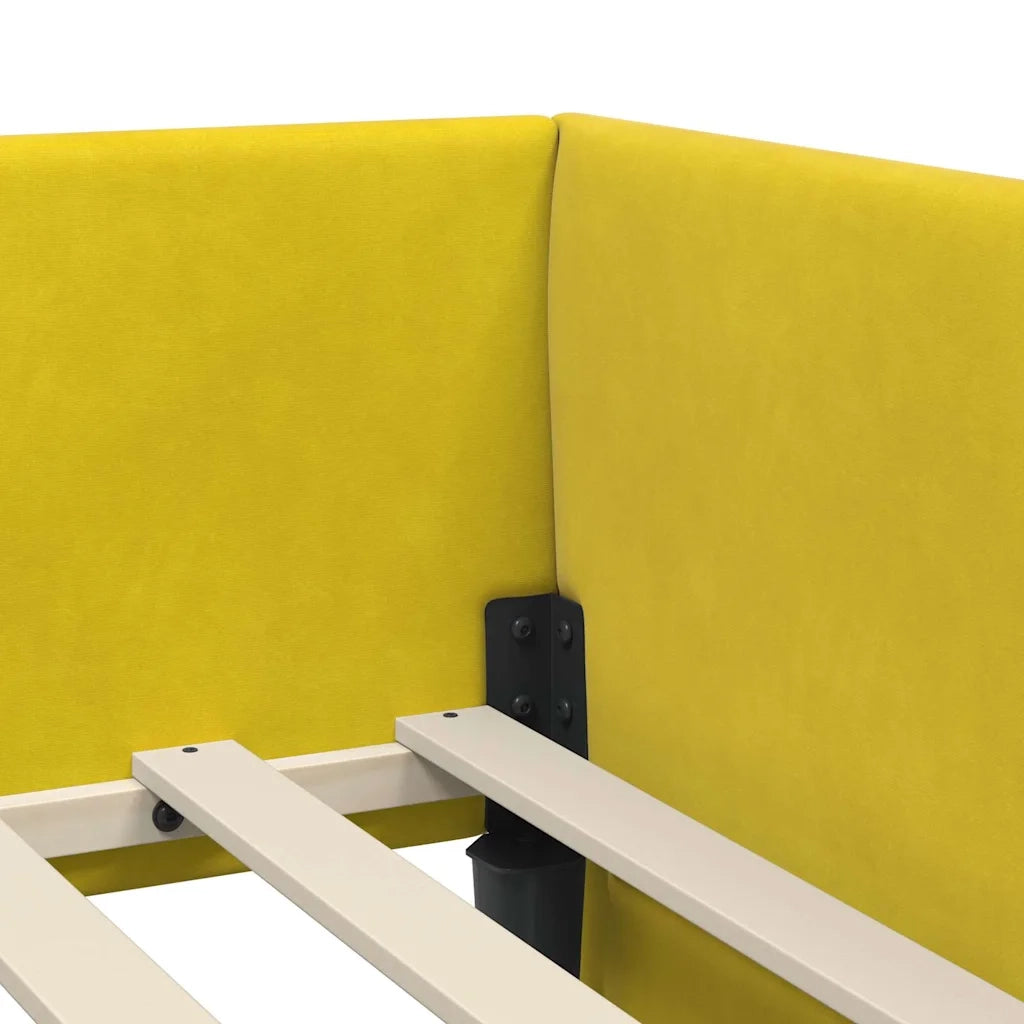vidaXL Cornice del letto ad angolo Altro Giallo 80 x 200 cm