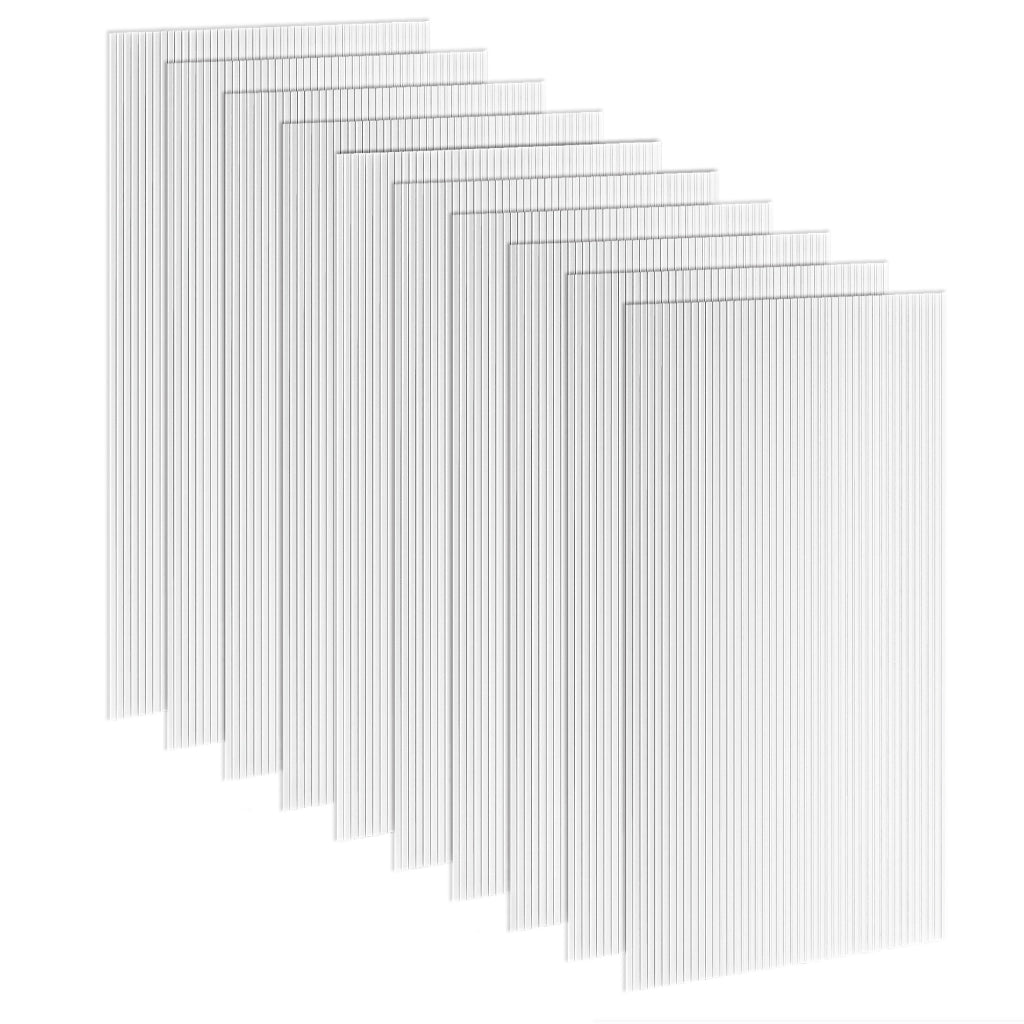 Pannello Alveolare in Policarbonato 4 mm ¨C zephmum ¨C Trasparente 120x60 cm