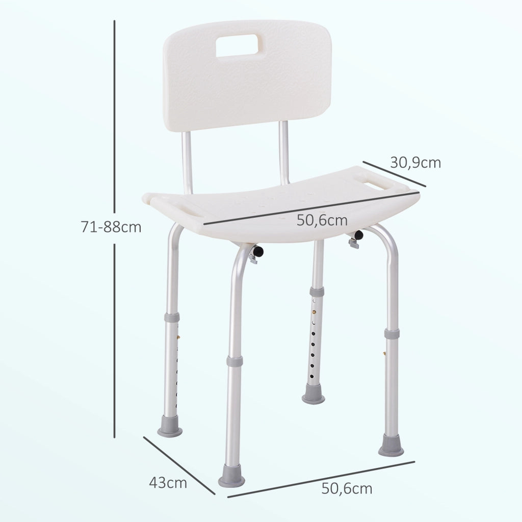 Sedia da doccia regolabile antiscivolo ¨C Minimal ¨C 136 kg