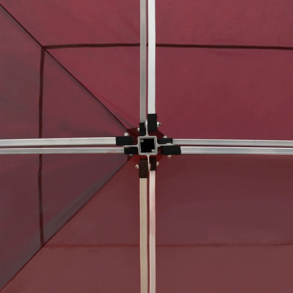 Gazebo Professionale Pieghevole Alluminio con Pareti 6x3m Vino cod mxl 54692