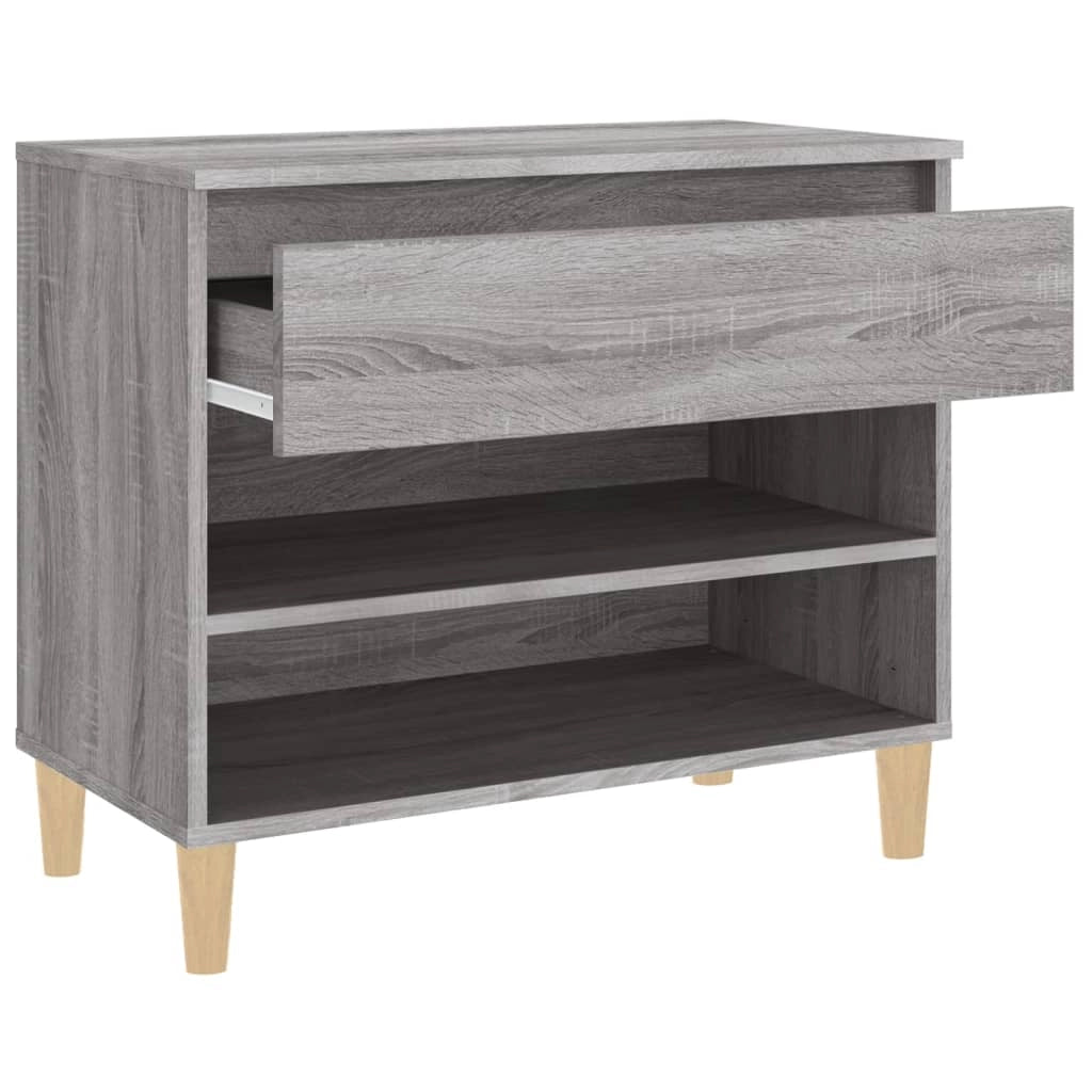 Scarpiera mobile contenitore per scarpe mobile per ingresso/corridoio/soggiorno design Sonoma 70 x 36 x 60 cm legno ingegnerizzato grigio 02_0022091