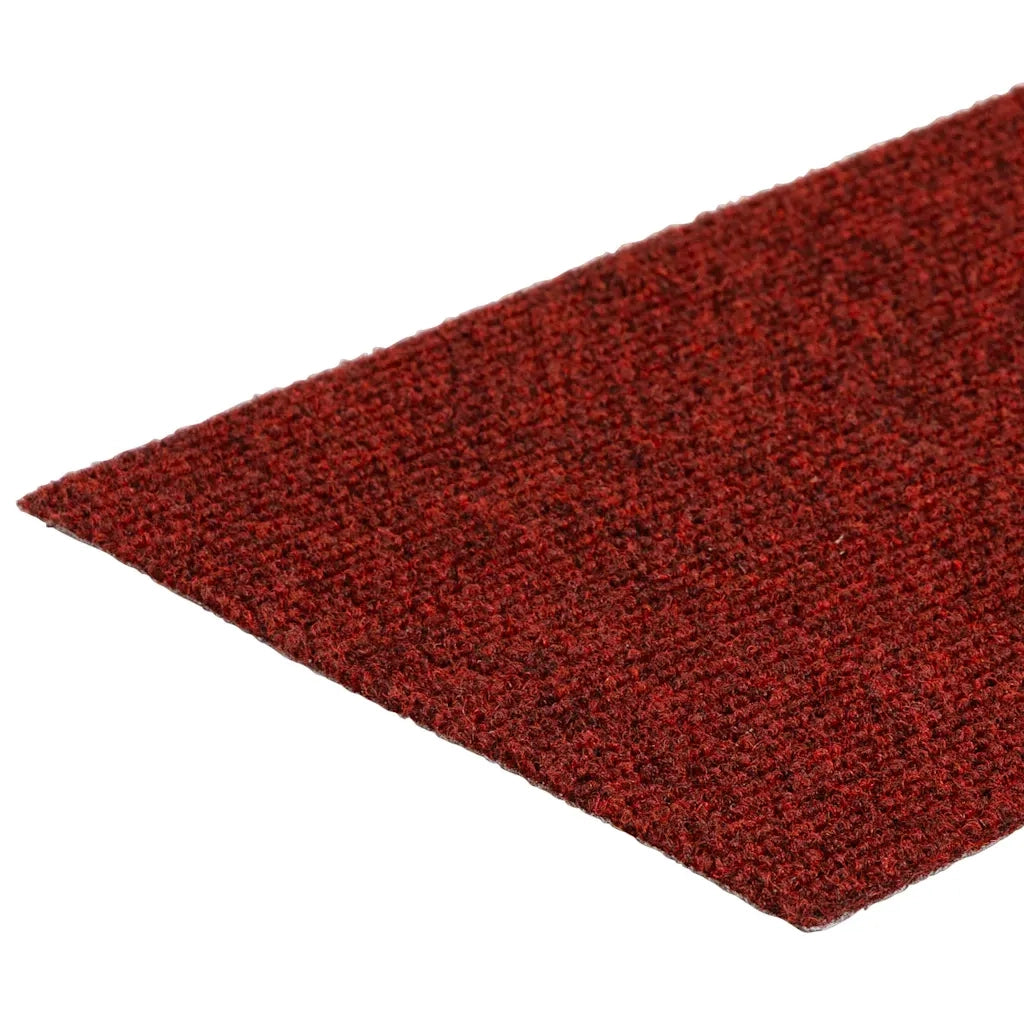 Tappetini per scale autoadesivi 15 pz | Gradini per Scale 76x20 cm Bordeaux Rosso Rettangolari