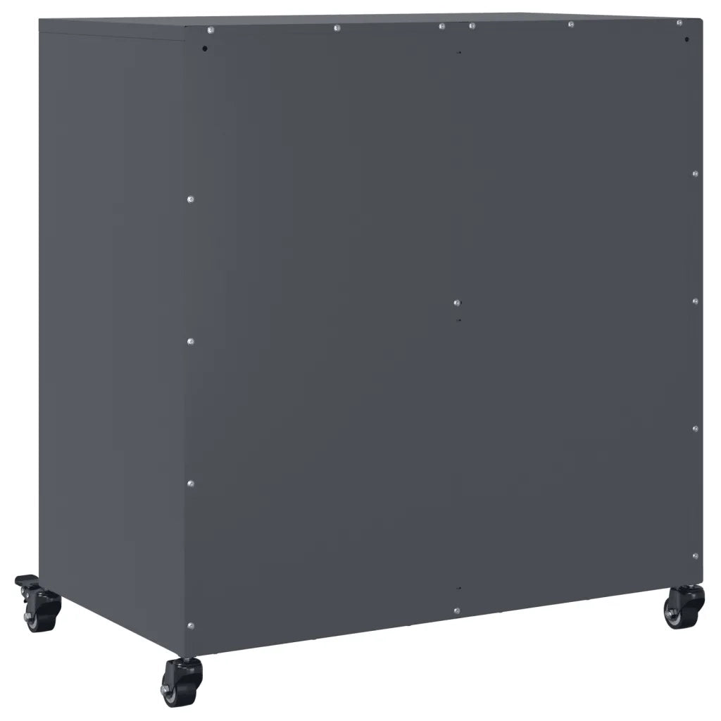 Credenza Antracite 68x39x72 cm in Acciaio 846658