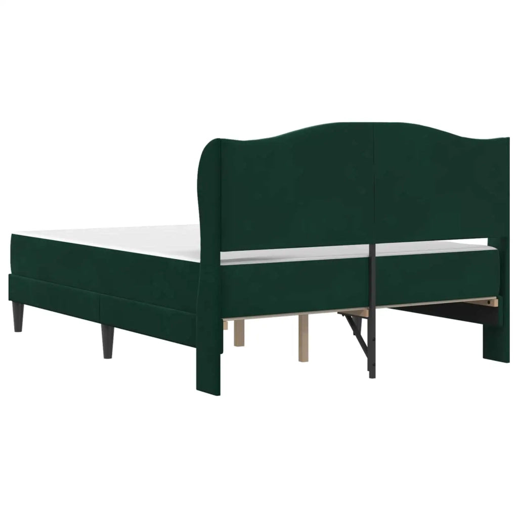 Struttura del letto 2 pcs Verde Scuro 120 x 190 cm Velluto