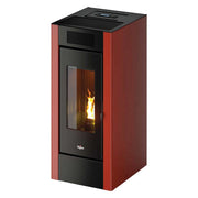 1pz stufa a pellet 'spark 11' colore rosso cod:ferx.7002152nlm
