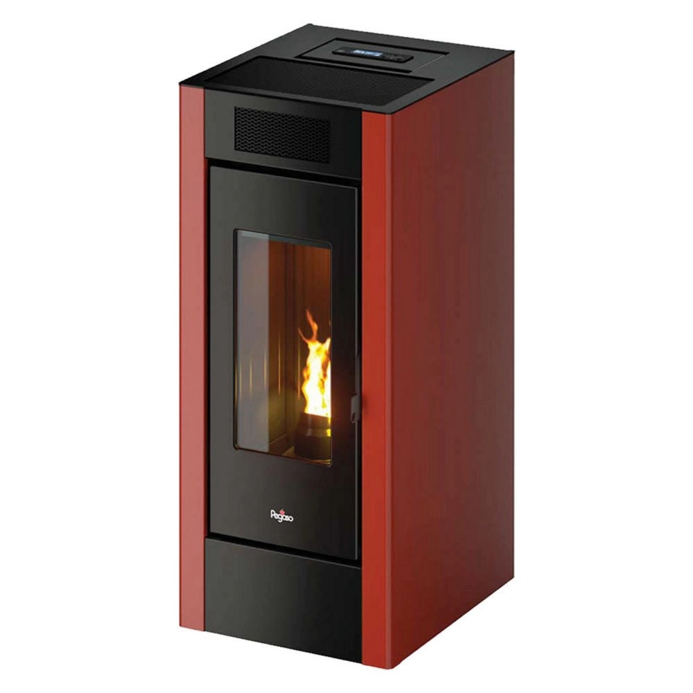 1pz stufa a pellet 'spark 11' colore rosso cod:ferx.7002152nlm