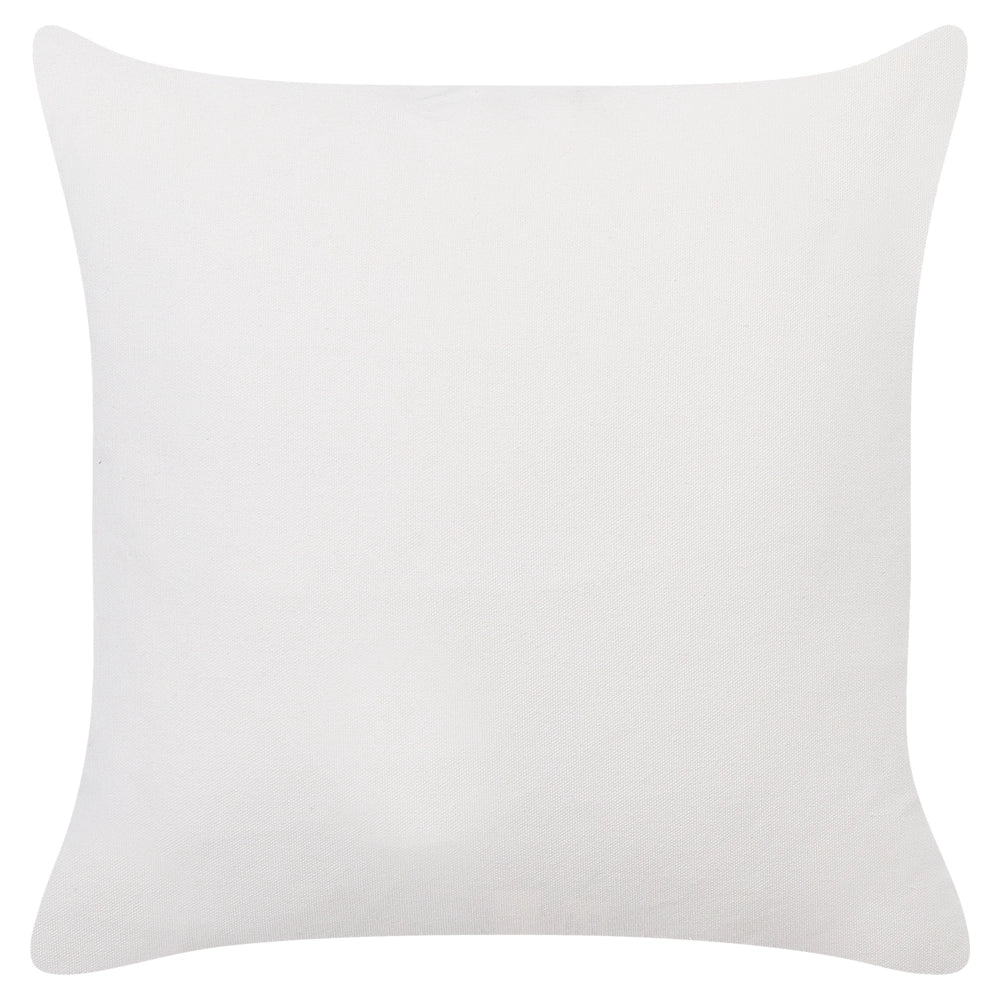 Set di 2 cuscini in cotone marrone beige 45 x 45 cm con motivo viso donna salotto cameretta camera da letto