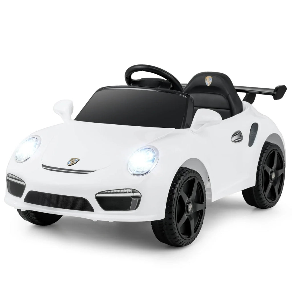 Auto elettrica per bambini 104 x 57 x 48,5 cm 2 velocità telecomando sicuro design bianco PP 20_0017243