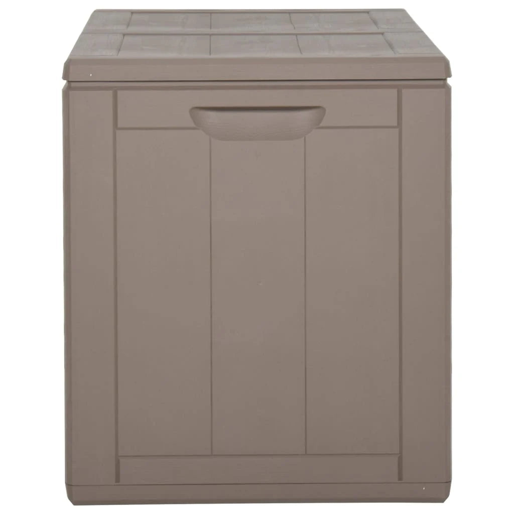 Cassapanca da giardino in rattan PP marrone da 180 litri/contenitore 02_0013016