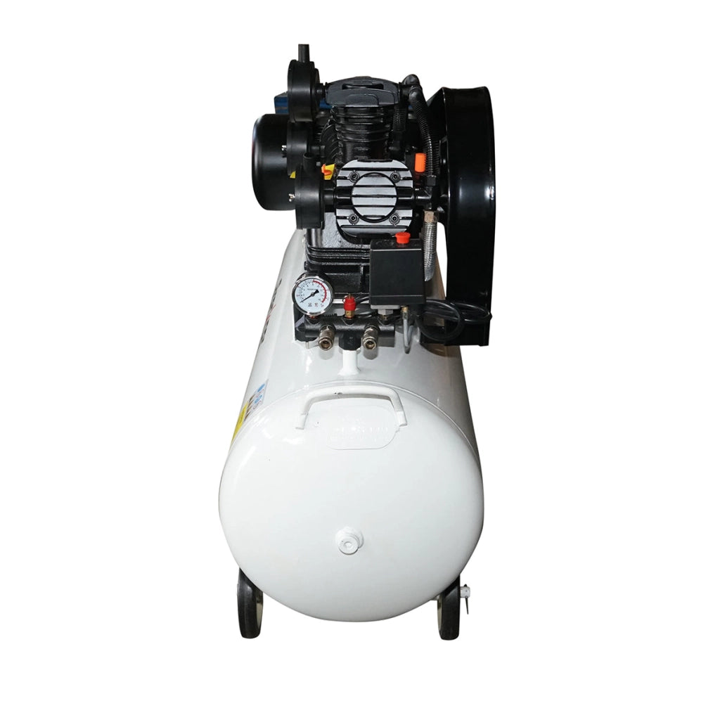 Compressore d'aria a cinghia da 200 litri, motore a 3 cilindri da 3 kW/4 CV, pressione massima 8 bar, volume di aspirazione aria 525 l/min Breckner Germany
