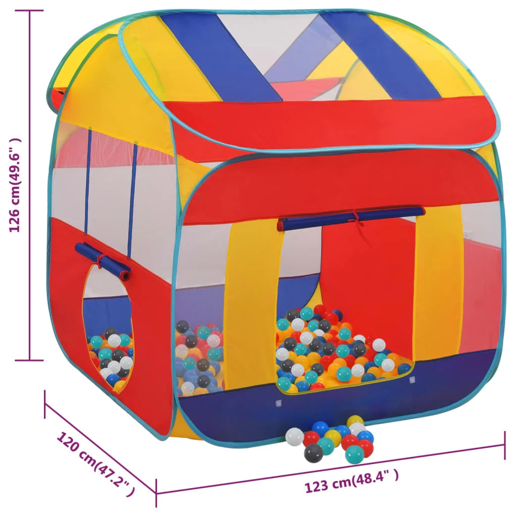 Tenda da gioco con 550 palline 123 x 120 x 126 cm multicolore 02_0005179