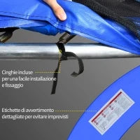 Bordo di protezione per trampolino, blu Ø305cm