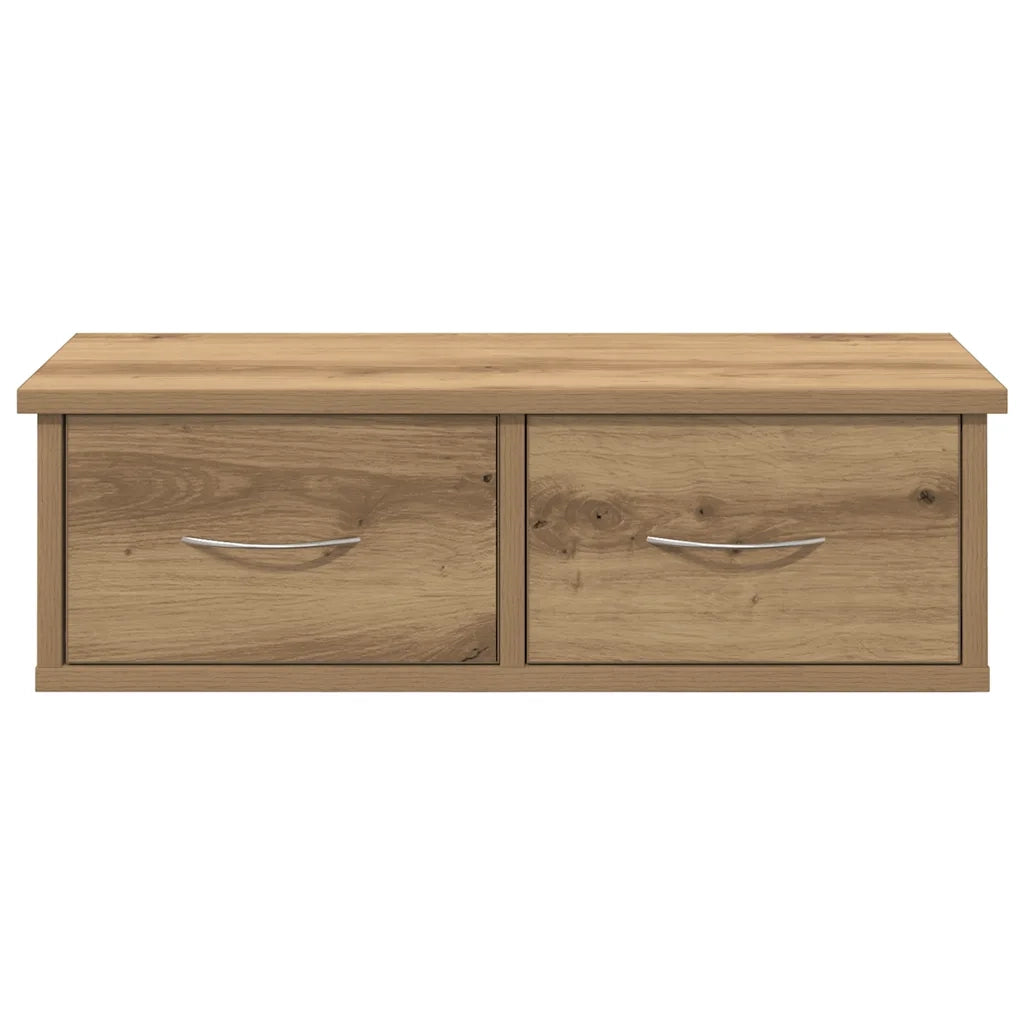 Armadietto a Muro Rovere Artigianale 60x26x18,5cm in Truciolato