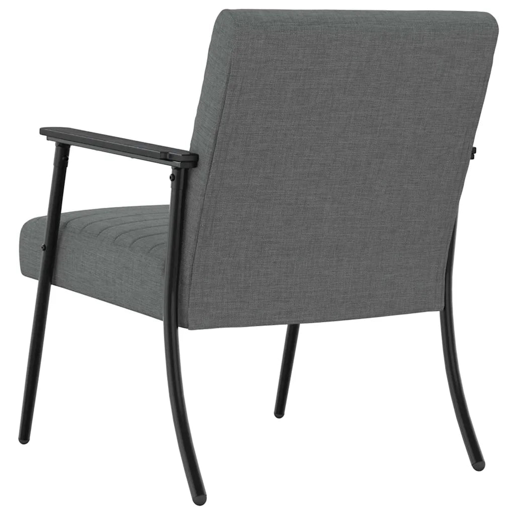 Poltrona | Sedia Relax Grigio scuro 59 x 75 x 78 cm Tessuto