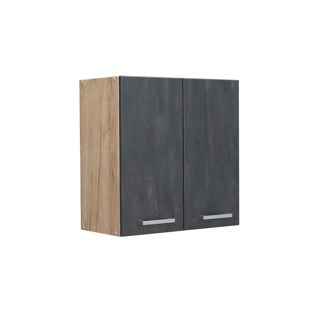 Vicco Pensile da cucina Calcestruzzo nero 60 cm