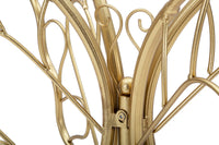 Console Butterfly 110x40x76 cm in Ferro e Vetro Oro