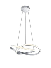 Lampada a sospensione LED RL Course argento Ø60 27W