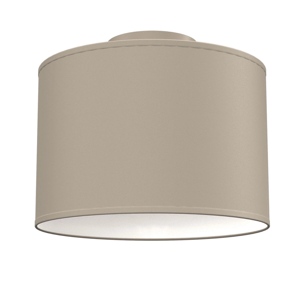 Plafoniera minimalista Arden 1xE27 beige tessuto Luminex
