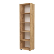 Libreria a 5 ripiani 178 x 49 x 30 cm effetto rovere 03_0008997