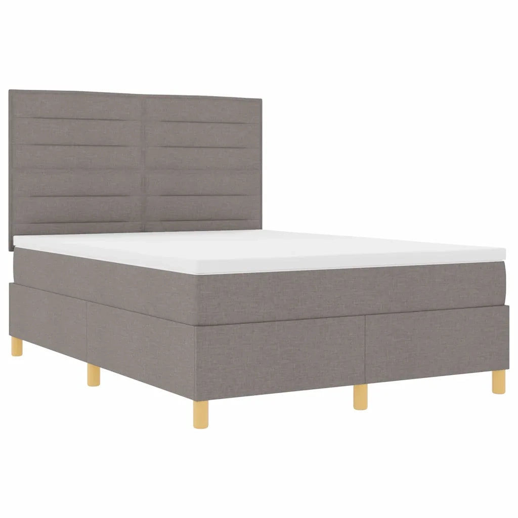 Letto a Sorgente LED con materasso Talpa 140 x 200 cm Tessuto
