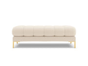 Cosmopolitan Design - Panca "Bali" 2 posti in tessuto strutturato beige chiaro 