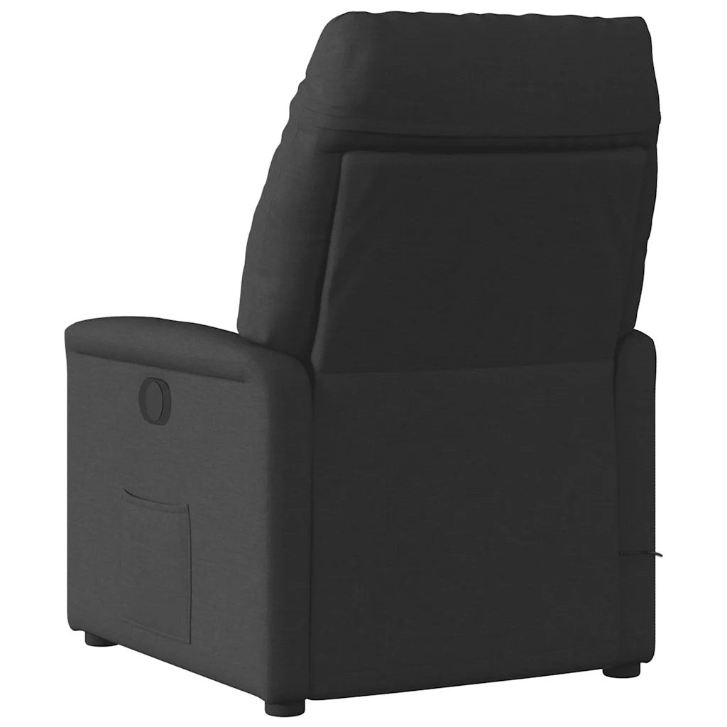 Poltrona Elettrica Reclinabile Nera in Tessuto 3303014