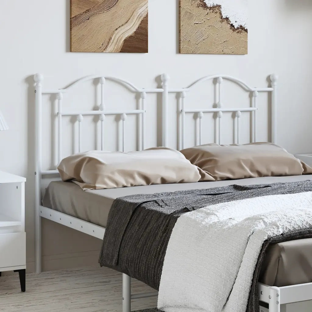 Testiera in Metallo Bianco 150 cm