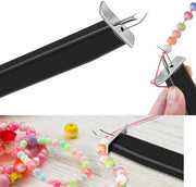 Strumento per lavorare con i fermagli - attrezzo per creare gioielli, strumento DIY per la creazione di gioielli 11x2cm (nero)