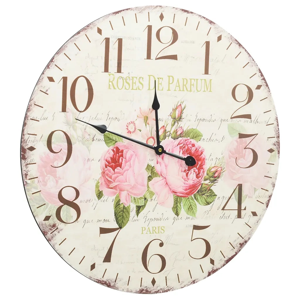 Orologio da Parete Vintage Fiore 60 cm