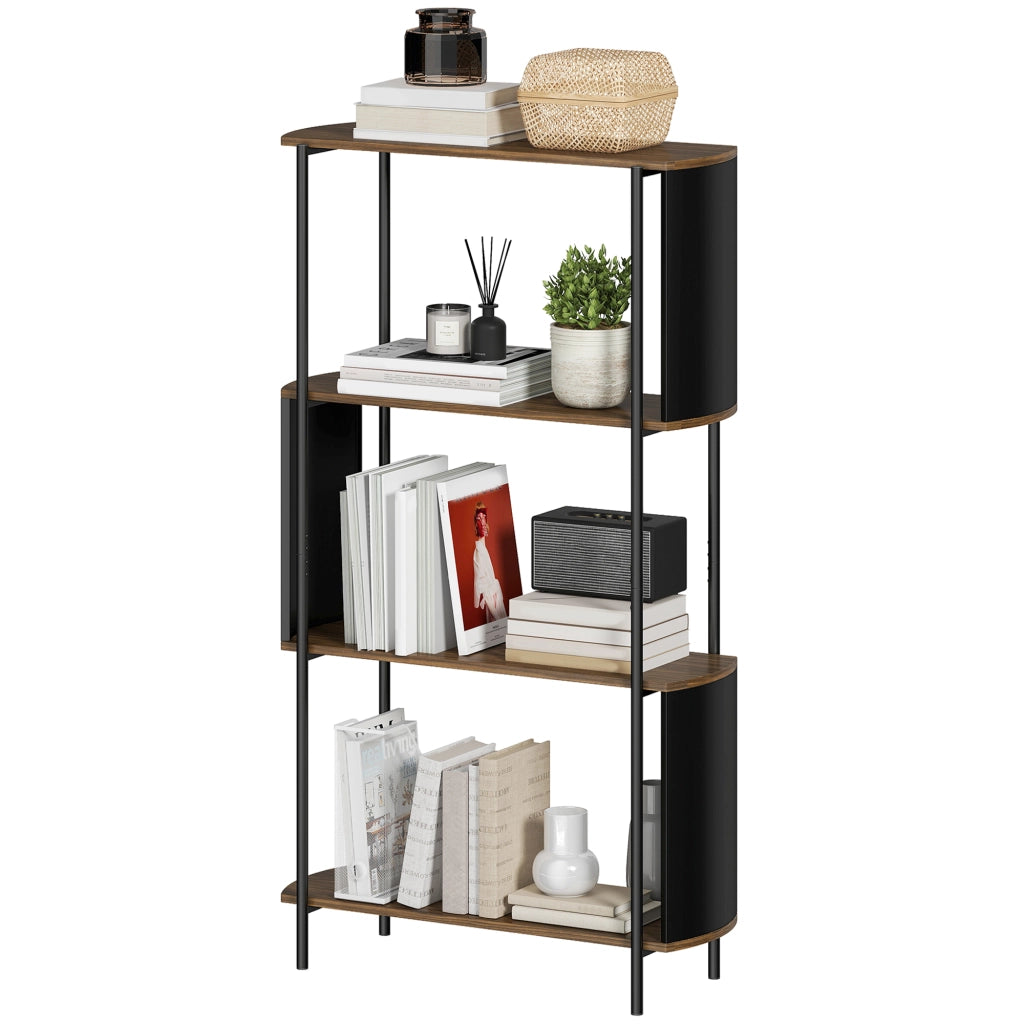 Libreria con 4 Ripiani ¨C zephmum ¨C Legno Rovere 80x30x141 cm