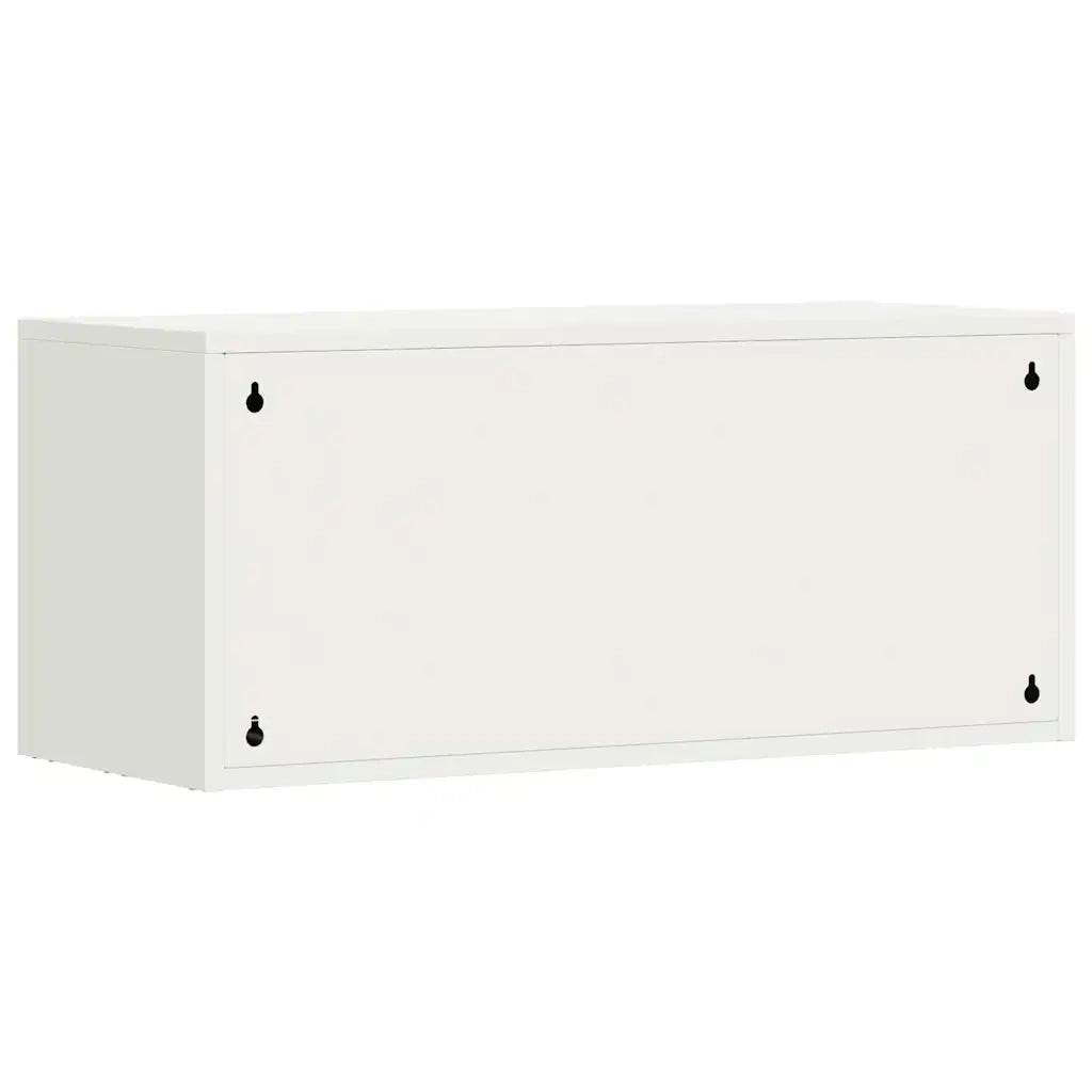 Armadio a muro per garage Bianco 80 x 33 x 35 cm