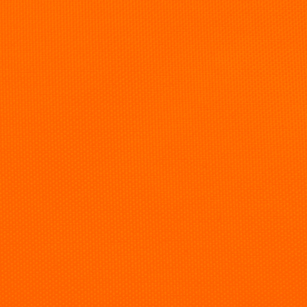 Parasole a Vela in Tessuto Oxford Triangolare 6x6x6m Arancione 135735
