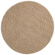 Tappeti per area | Tappeti a zone Moir¨¦ Rotondo AGIRA Naturale ? 120 CM