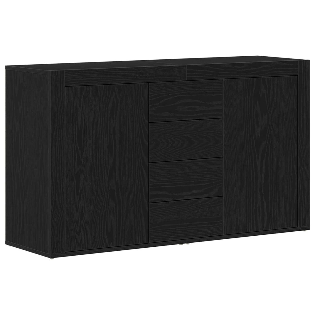 Credenza Rovere Nero 120 x 36 x 69 cm Legno multistrato 3333865