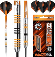 Set di Lancette Serie Dartset - Con Flights e Schachten - Rosso Dragon