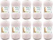 Yarn per Maglia per Bambini - Certificato Oeko-Tex Lana - Durevole e Facile da Curare - 70% Poliacrilato 30% Poliammide - 50g/150m - Dimensione Ago: 3.5-4.5 - 10 x 50g - Ecru