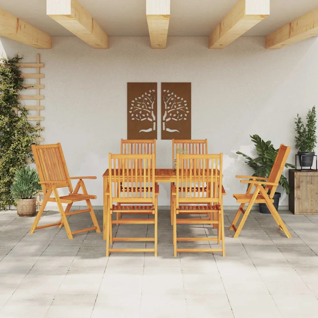 Set da Pranzo per Giardino 7 pcs Marrone 3375620