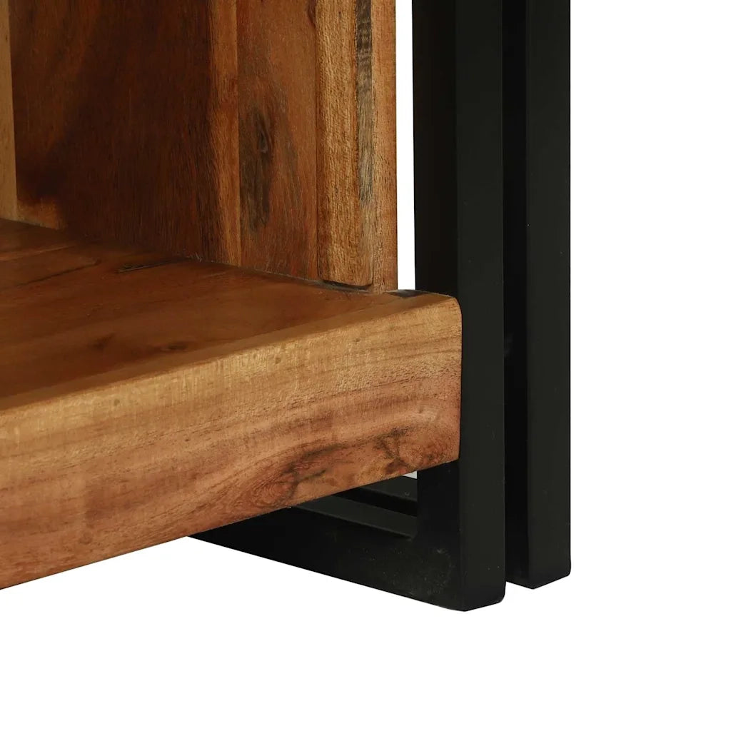 Tavolino da Salotto-Tavolino da soggiorno-Tavolo 90 x 50 x 38 cm legno massello di acacia
